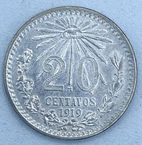1919 20 centavo .800 silver - Picture 1 of 2