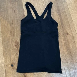 Camiseta sin mangas Lululemon Crossback para mujer talla 4 negra - Imagen 1 de 4