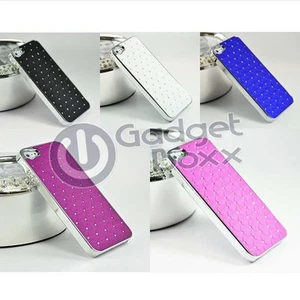Funda Para Apple IPHONE 5 5S Se Amortiguador Acolchado Diamante Estrás Funda - Imagen 1 de 1