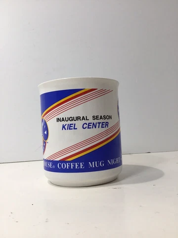 RARE Vintage 1995 St. Louis Blues Hockey Inaugural Season Kiel Center Coffee Mug Cover