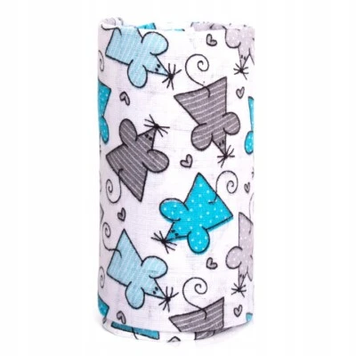 BABYBAZAAR ✅1 Stück GROß 70x80cm MAUSE BAUMWOLLE BABY MUSSELIN QUADRATE TÜCHER BETTDECKE SPUCKTUCH