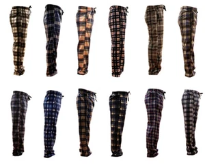 New Mens Flannel Fleece Pajama Pant Lounge Pants M/L-XL/XXL - Picture 1 of 36