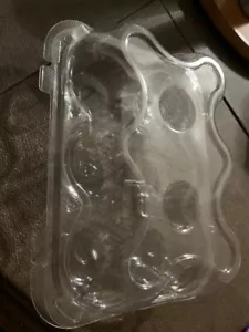 50 Pack 6 Compartment Cupcake Carriers, High Tall Dome Clear Cupcake Containers - Picture 1 of 6