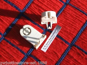 2new FLUORESCENT light bulb SOCKET LED 2 PIN T12 bipin G13 lampholder 4 hole T8 - Picture 1 of 7