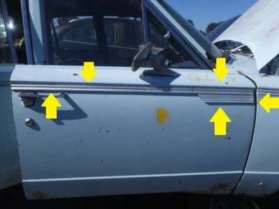 Plymouth Valiant 200 1965 moldura de puerta exterior lado del conductor delantero 65 Foto 1 de 4