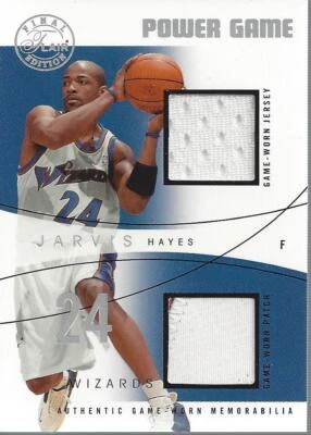 Parche de camiseta Flair Final Edition Power Game 2003-04 #JH Jarvis Hayes Jersey/50 Foto 1 de 2