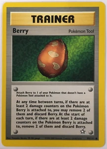 POKEMON BERRY 99/111 NEO GENESIS COMMON TRAINER NEAR MINT - Picture 1 of 2