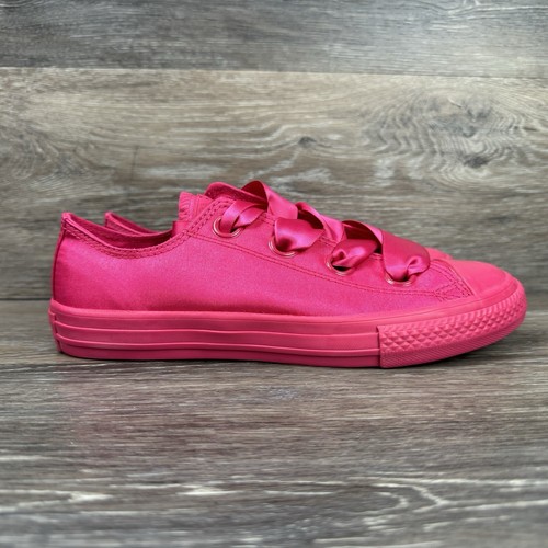 Scarpe Converse Chuck Taylor All Star occhielli grandi junior sneakers rosa caldo taglia 4