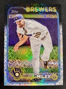 Wade Miley All-Star Game Logo Variation HOLO Foil 2024 Topps ASG SP Brewers - Picture 1 of 2