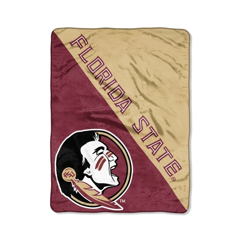 Northwest NCAA Unisex-Adult Micro Raschel Throw Blanket Florida State Seminoles Cover