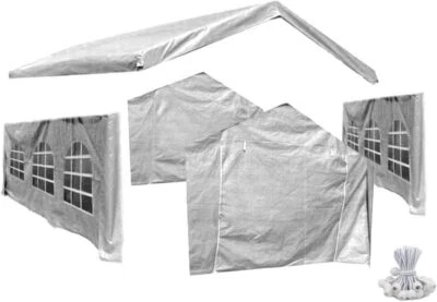 Party Tent Replacement Canopy Tarp Set (Top and Side Paneling) 5pc - Image 1 of 3