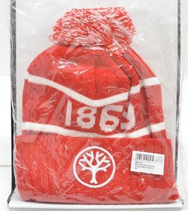 Boker Bobble Hat 1869 Red Pom Winter Hat One Size Adult - Picture 1 of 2