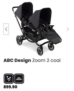 ABC DESIGN zwillingskinderwagen/ 2.er Kinderwagen. Nicht benutzt - Bild 1 von 1