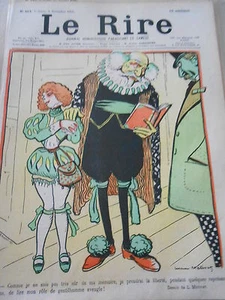 Caricature 1900 de Métivet Théatre Rôle de gentilhomme aveugle ! blind gentleman - Imagen 1 de 1