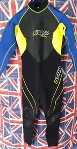 PEGASO LADIES WETSUIT SIZE Medium Black Blue Yellow 3MM Damen Womens - Picture 1 of 22