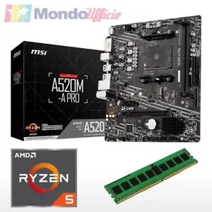 Kit aggiornamento PC AMD RYZEN 5 5600G 4,40 Ghz - Ram 16 GB DDR4 - AMD Radeon - Foto 1 di 1