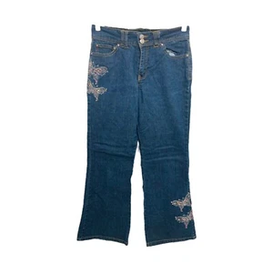 Girl’s 16 X 30 Jean's Arizona Blue Embroidered Denim Regular Size 5 Pocket - Picture 1 of 10