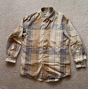 Marc Jacobs Brown Plaid Regular Fit Shirt - Made in Italy - Size EU48 / Medium M - Picture 1 of 4