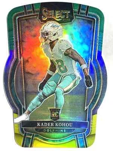 ROOKIE CARD KADER KOHOU Dolphins 2022 Select GREEN & YELLOW PRIZM PARALLEL #240 - Picture 1 of 2
