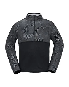 Volcom Gridlock Mock Neck Men's Sweatshirt, Black Print, Large - Picture 1 of 5