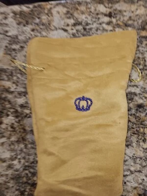 SPECIAL RESERVE CROWN ROYAL SMALL TAN BEIGE DRAWSTRING CARRY BOTTLE BAG 8X5" NEW — 第 1/4 张图片
