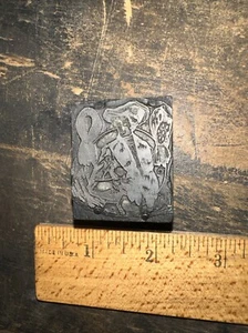 Printing Block ( Beautiful Woman Wearing Fur Coat ) Nice Details!￼ - Picture 1 of 8