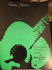 Aaron Shearer Classical Guitar Technique Vol. II Songbook 1964 156 pg B6 - Picture 1 of 7