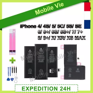 BATTERIE INTERNE 0 CYCLE NEUVE POUR IPHONE 5SE 6S 7 8 PLUS X 11 12 13 PRO MAX - Bild 1 von 36