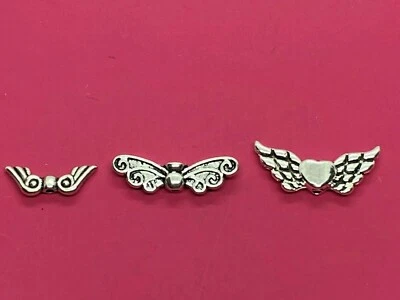 Tibetan Silver Wing Beads  - Choose Design - Image 1 of 4