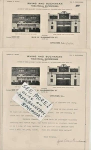 1927 JOSEPH IRVING TEATRAL WILLIAM BUCHANAN CHICAGO ILL - Imagen 1 de 1
