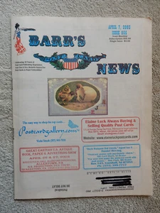 Barr's News - Magazine for Postcard Collectors - April 7, 2003 - VGC - Picture 1 of 4