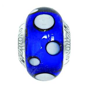 Lovelinks Spots Marine New Genuine Murano Glass Sterling Silver 11821459-99