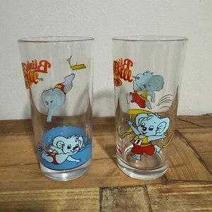 Blinky Bill Collectable Sports x 2 Glasses Nutella Vintage 90’s Drinking Glasses - Picture 1 of 4