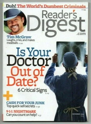 Reader's Digest Magazine November 2009 Tim McGraw Collapse of Communism - Image 1 of 4