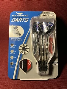 Turnier Darts NARWHAL Soft Tip 18g mit Extras für elektronisches Board KOSTENLOSER VERSAND - Bild 1 von 2