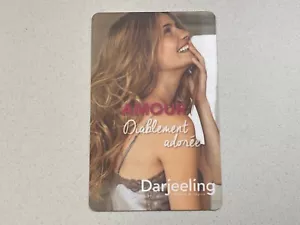 Darjeeling Dessous Geschenkkarte Frankreich nur Sammlerstück kein Wert - Bild 1 von 2