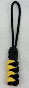 Paracord ~ Nero/Giallo ~ Cerniera Tirante/Cordino Coltello/Portachiavi/Portautensili ~ 18 - Foto 1 di 6