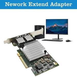 X540-T2 10G Dual RJ45 Ports PCI-Express Ethernet Converged r Adapte Network S3W9 - Afbeelding 1 van 11