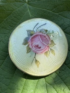 Spilla norvegese Hjortdahl argento sterling smaltato Norvegia Vintage Estate 201 - Foto 1 di 6