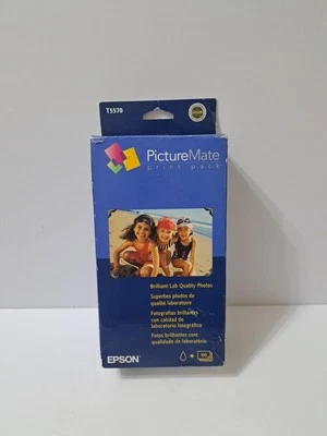 Epson PictureMate Print Pack 100 Photo Sheets Photo Cartridge T5570 - Image 1 of 3
