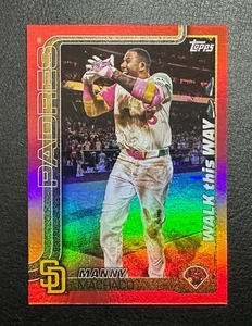 Manny Machado 2025 Topps Series One Walk This Way WTW-31 Red Parallel #'d /5 - Picture 1 of 4