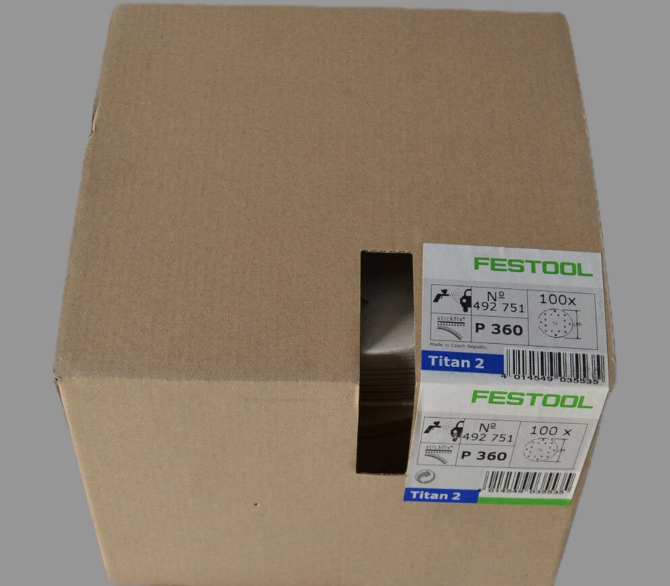 Festool 492751 -  100x Disques Abrasifs Ø 185mm Titan 2  P360 - Photo 1/1