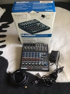 Alesis Multimix 8 FireWire Multi Channel Studio Mixer With Power Supply - Picture 1 of 9