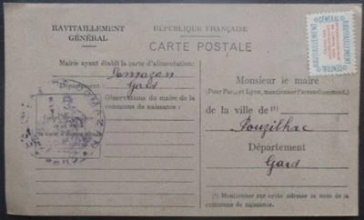 Service 15A sur carte de ravitaillement de Domazan (Gard) pour Pouzilhac (Gard) - Photo 1/2