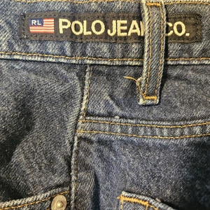 Ralph Lauren Polo Jeans Mens 34x32 Blue Denim dark wash Baggy Loose Fit 67 - Picture 1 of 14