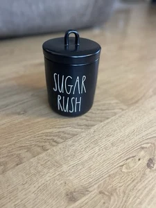 Rae Dunn Artisan Collection By Magenta SUGAR RUSH Canisters Black - Picture 1 of 11