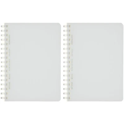 Notebook, soft ring, clear, grid dotted lines, A6, 80 sheets, 2 books, transpare - Image 1 of 4
