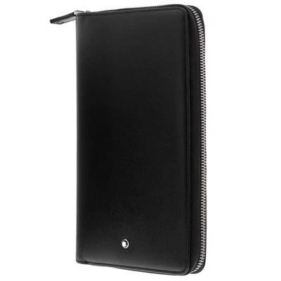 Nueva Cartera de Viaje Montblanc Meisterstuck 16cc Cuero Negro 114534 Foto 1 de 4