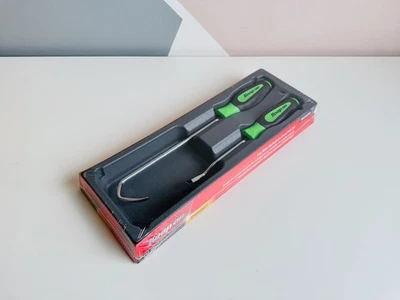 *NEW* Snap On 2-pc Wide Tip Radiator Hose Pick Set (Green) SGA102BG - Image 1 of 4