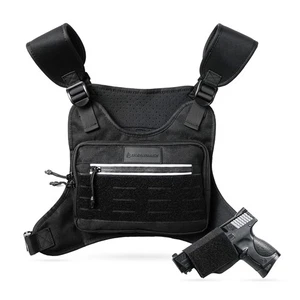 Chest Bag 2L Utility Molle Chest Rig Pouch with CCW Compartment Vest Holster ... - Picture 1 of 6